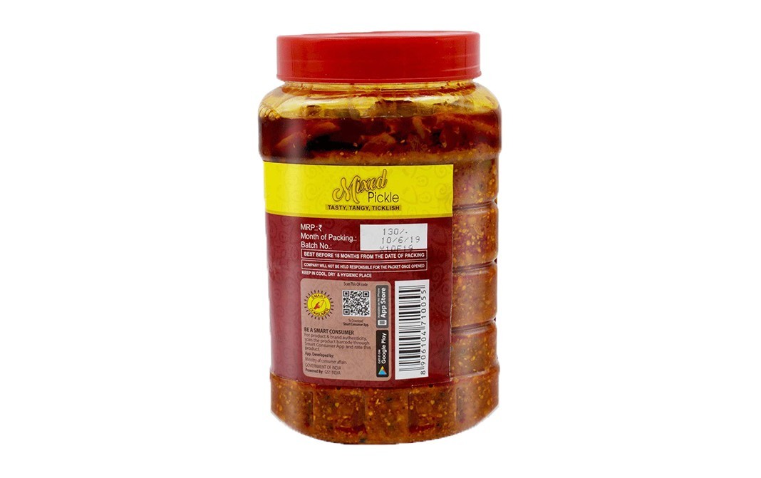 Everin Mixed Pickle    Plastic Jar  1 kilogram